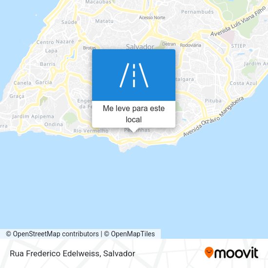 Rua Frederico Edelweiss mapa