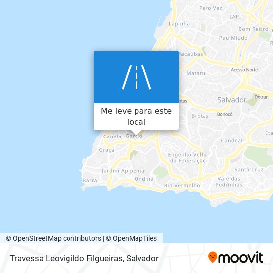 Travessa Leovigildo Filgueiras mapa