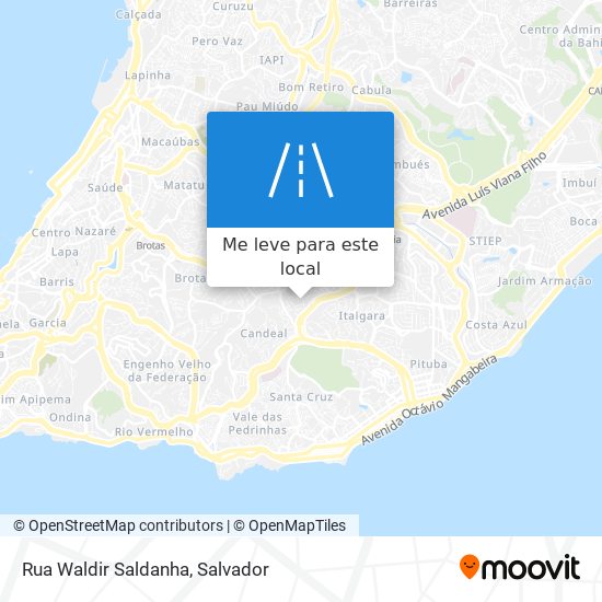 Rua Waldir Saldanha mapa