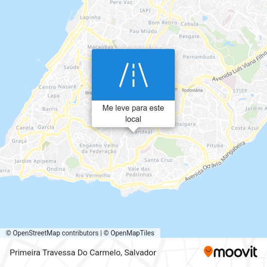 Primeira Travessa Do Carmelo mapa