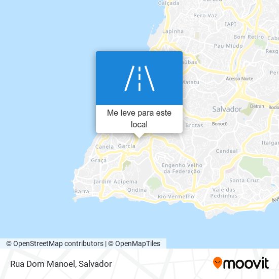 Rua Dom Manoel mapa