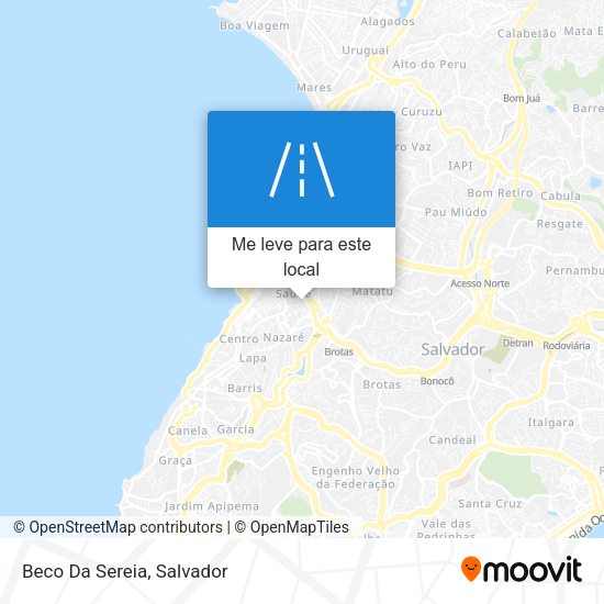 Beco Da Sereia mapa