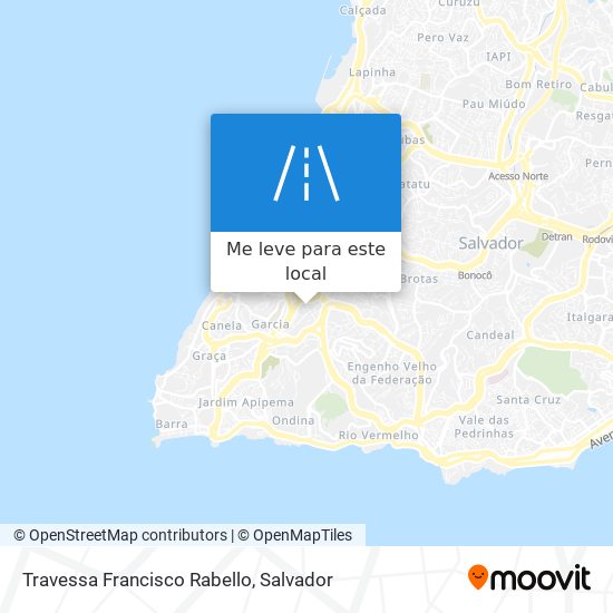 Travessa Francisco Rabello mapa