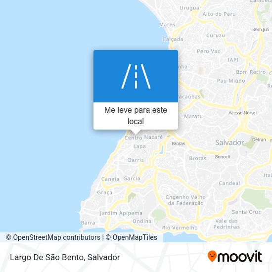 Largo De São Bento mapa