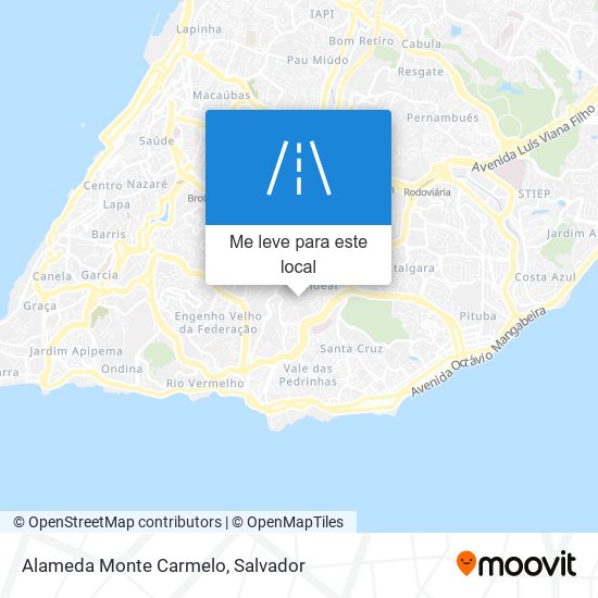 Alameda Monte Carmelo mapa