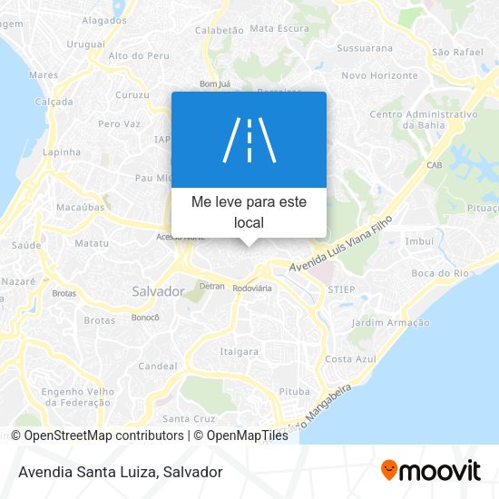 Avendia Santa Luiza mapa