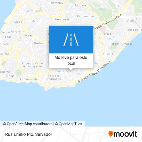 Rua Emilio Pio mapa