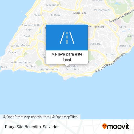 Praça São Benedito mapa