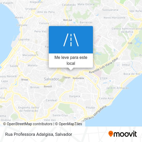 Rua Professora Adalgisa mapa