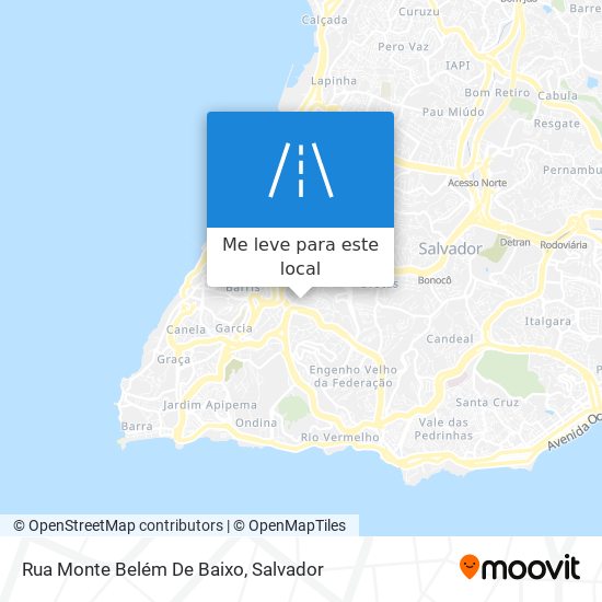 Rua Monte Belém De Baixo mapa