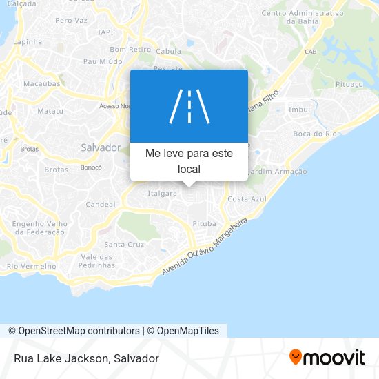 Rua Lake Jackson mapa