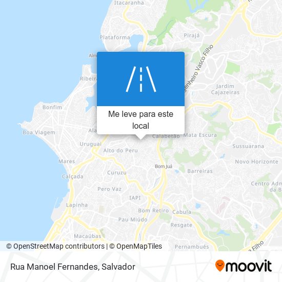Rua Manoel Fernandes mapa