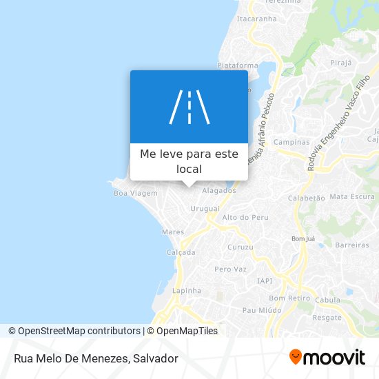 Rua Melo De Menezes mapa