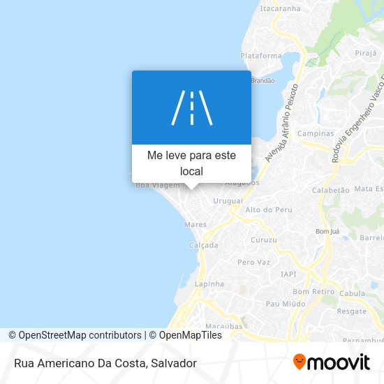 Rua Americano Da Costa mapa