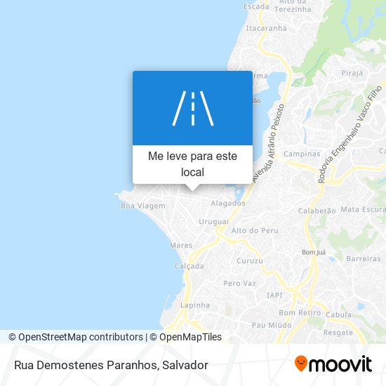 Rua Demostenes Paranhos mapa