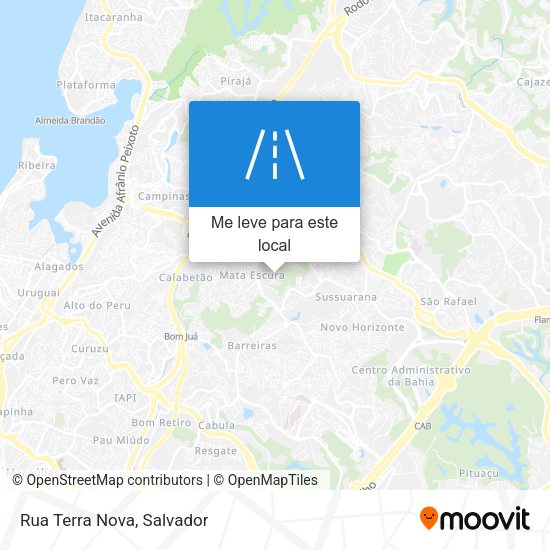 Rua Terra Nova mapa