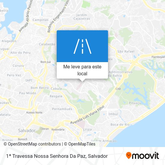 1ª Travessa Nossa Senhora Da Paz mapa