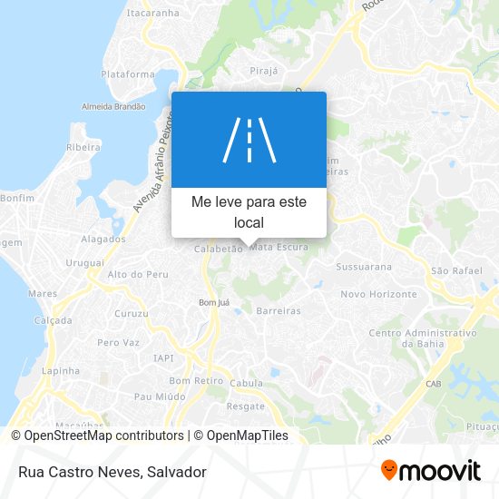 Rua Castro Neves mapa
