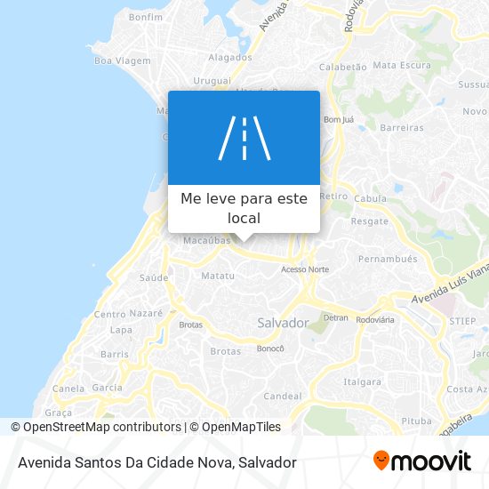 Avenida Santos Da Cidade Nova mapa