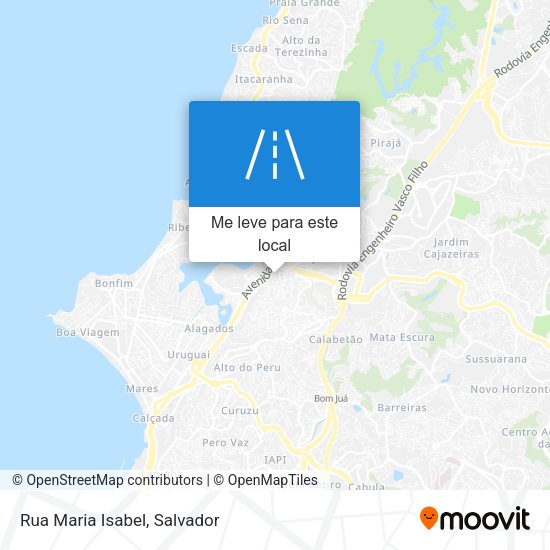 Rua Maria Isabel mapa