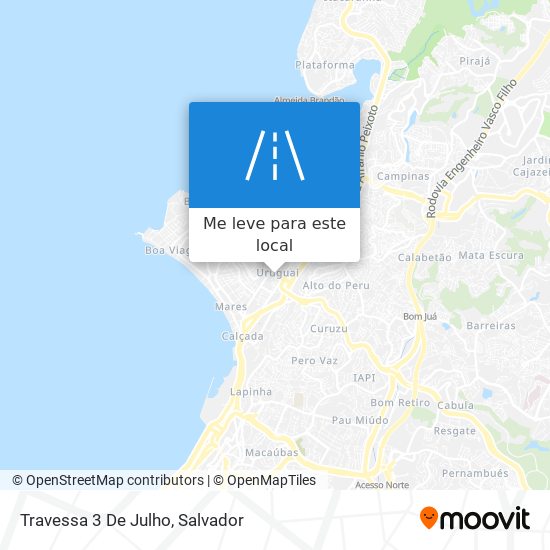 Travessa 3 De Julho mapa