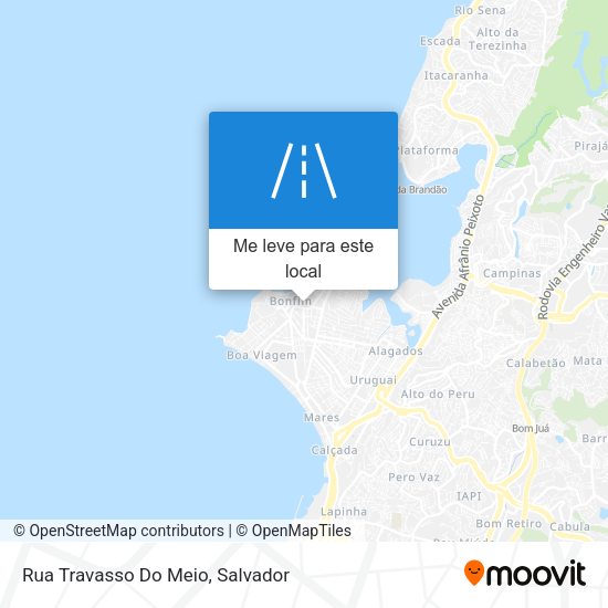 Rua Travasso Do Meio mapa