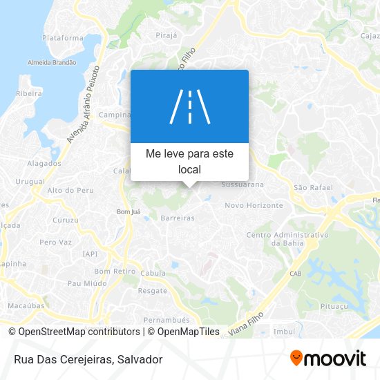 Rua Das Cerejeiras mapa