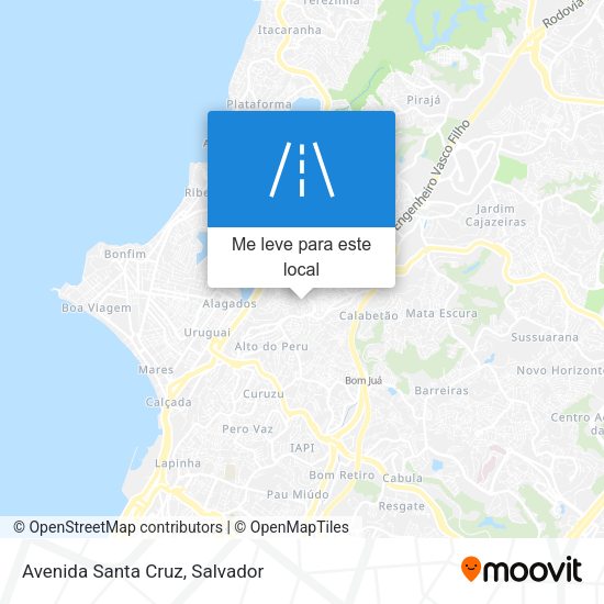 Avenida Santa Cruz mapa