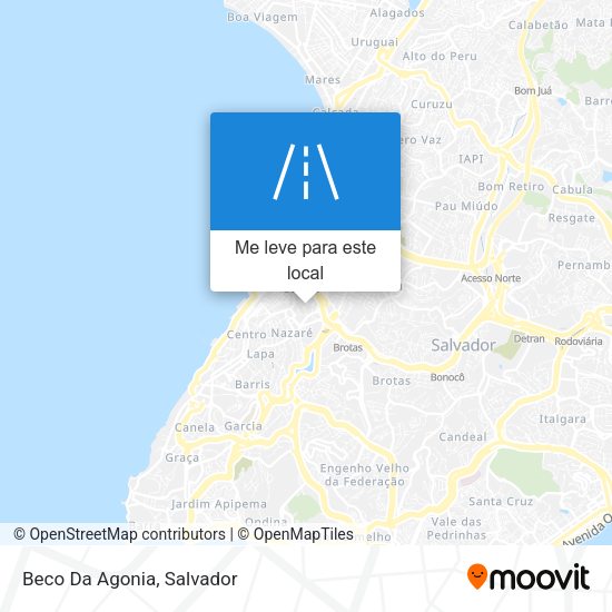 Beco Da Agonia mapa