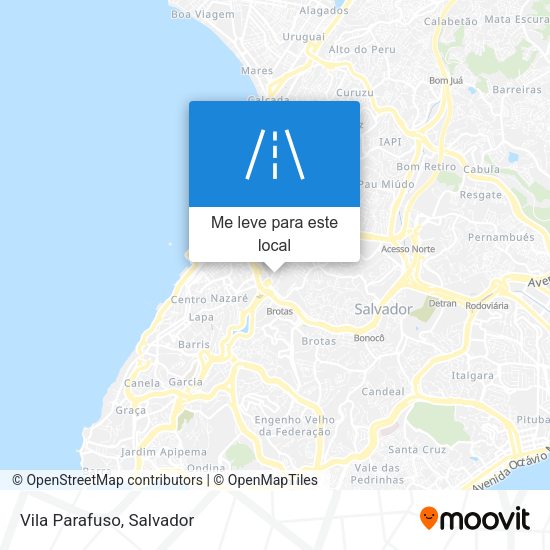 Vila Parafuso mapa