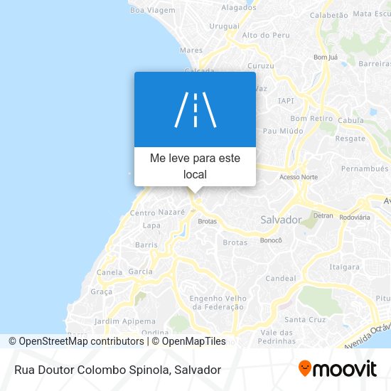 Rua Doutor Colombo Spinola mapa