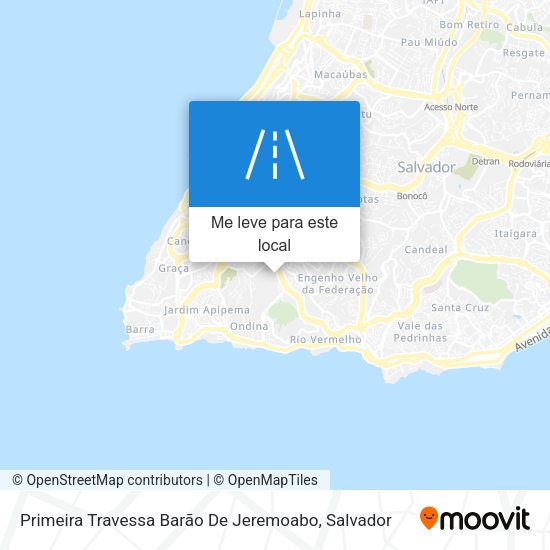 Primeira Travessa Barão De Jeremoabo mapa