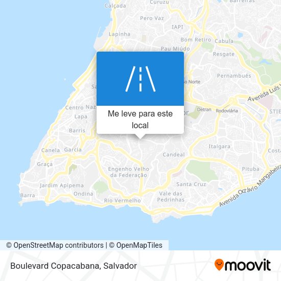 Boulevard Copacabana mapa