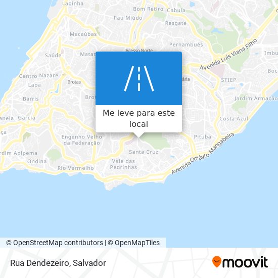 Rua Dendezeiro mapa