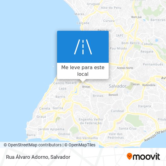 Rua Álvaro Adorno mapa