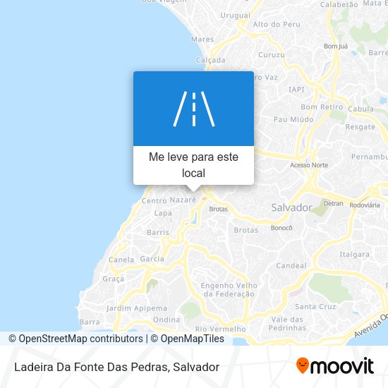 Ladeira Da Fonte Das Pedras mapa