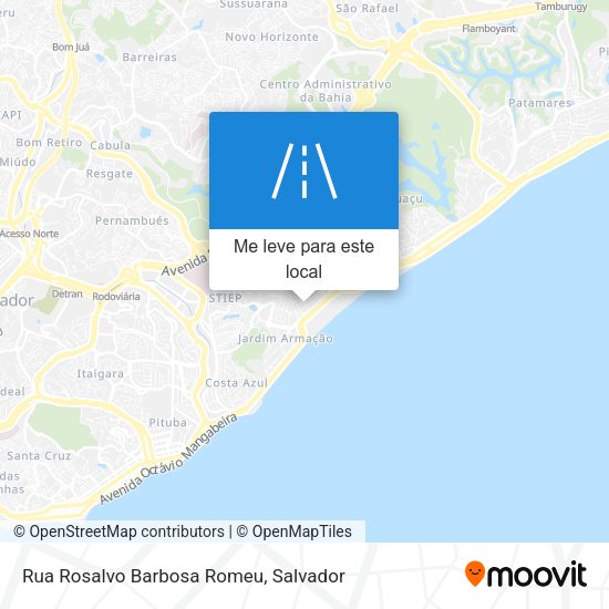 Rua Rosalvo Barbosa Romeu mapa