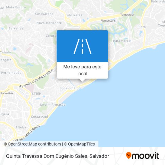 Quinta Travessa Dom Eugênio Sales mapa