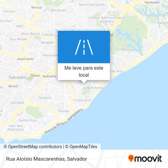 Rua Aloísio Mascarenhas mapa