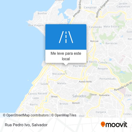 Rua Pedro Ivo mapa