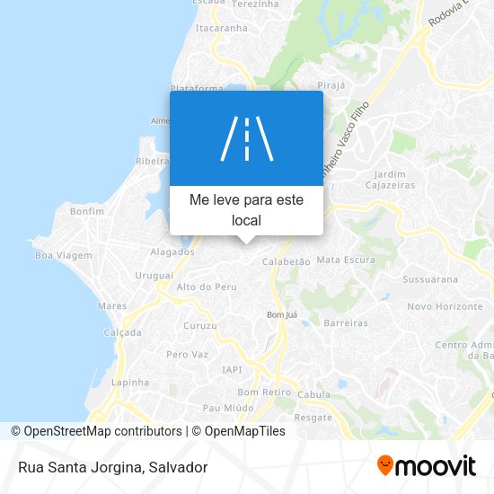 Rua Santa Jorgina mapa