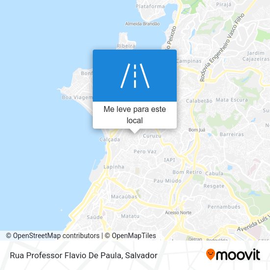 Rua Professor Flavio De Paula mapa