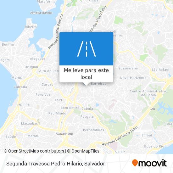 Segunda Travessa Pedro Hilario mapa