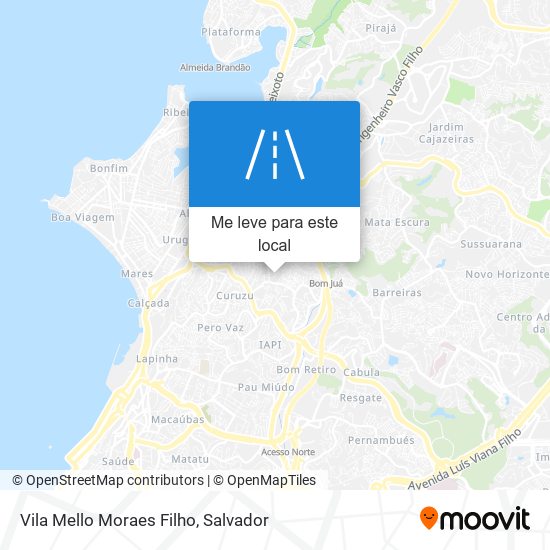 Vila Mello Moraes Filho mapa