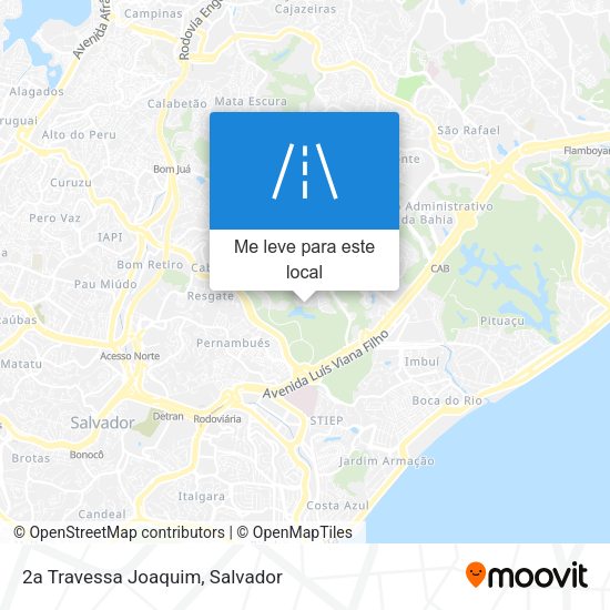 2a Travessa Joaquim mapa