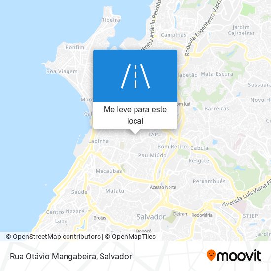 Rua Otávio Mangabeira mapa