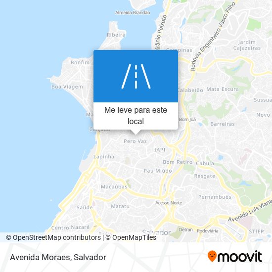 Avenida Moraes mapa