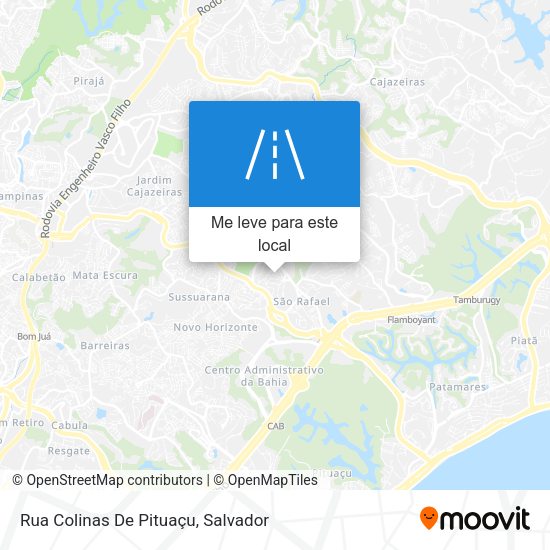 Rua Colinas De Pituaçu mapa