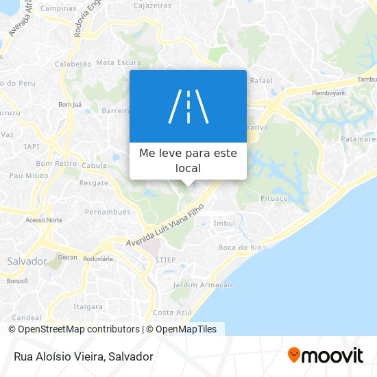 Rua Aloísio Vieira mapa