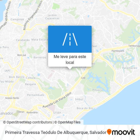 Primeira Travessa Teódulo De Albuquerque mapa